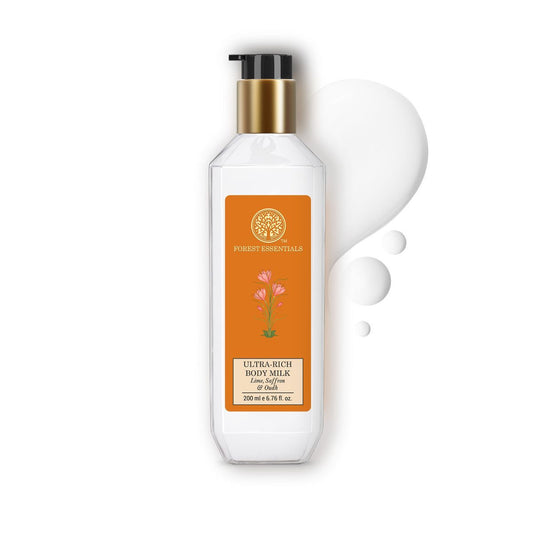 Moisture Rich Body Milk Lime, Saffron & Oudh – Forest Essentials