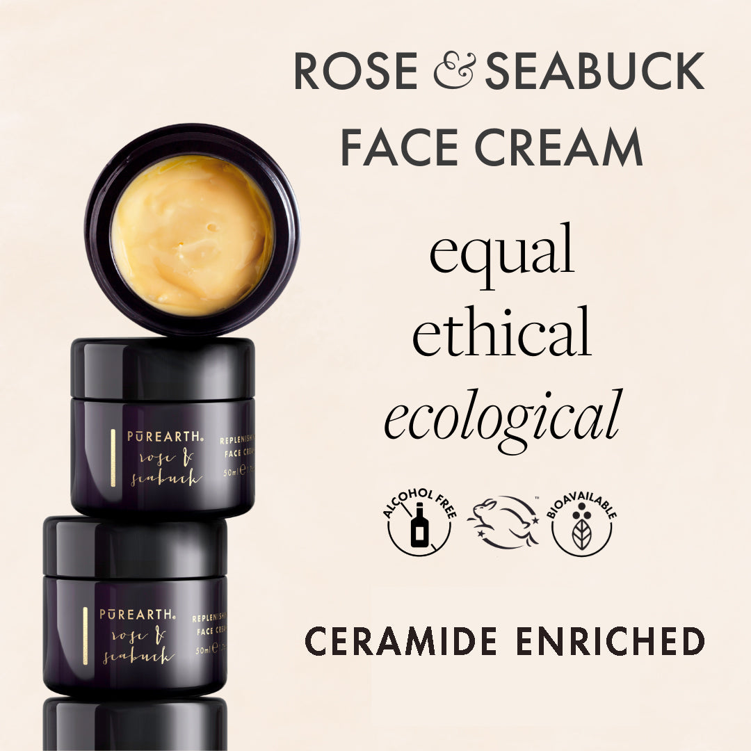 Rose & Seabuck Replenishing Face Cream - Purearth