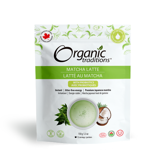 Organic Matcha Latte with Probiotics - Organic Traditions