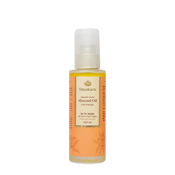 Organic Sweet Almond Oil Cold Pressed - Shankara