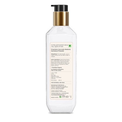 Moisture Rich Body Milk Lime, Saffron & Oudh â€“ Forest Essentials