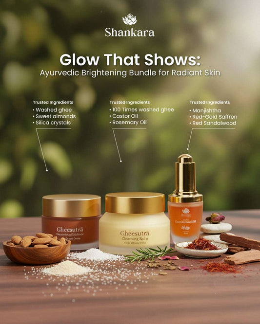 Glow That Shows: Ayurvedic Brightening Bundle for Radiant Skin