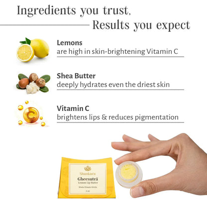 Gheesutra Lemon Lip Butter - Shankara