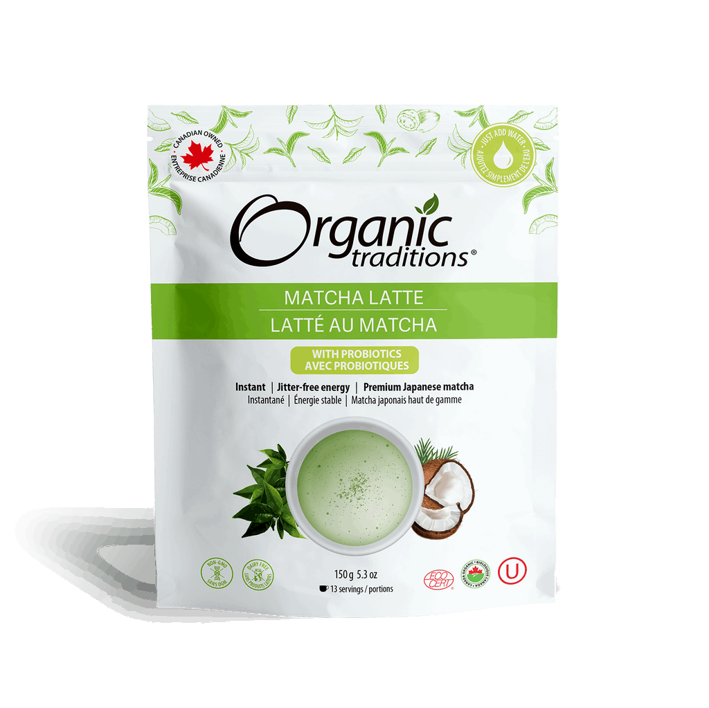 Organic Matcha Latte with Probiotics - Organic Traditions