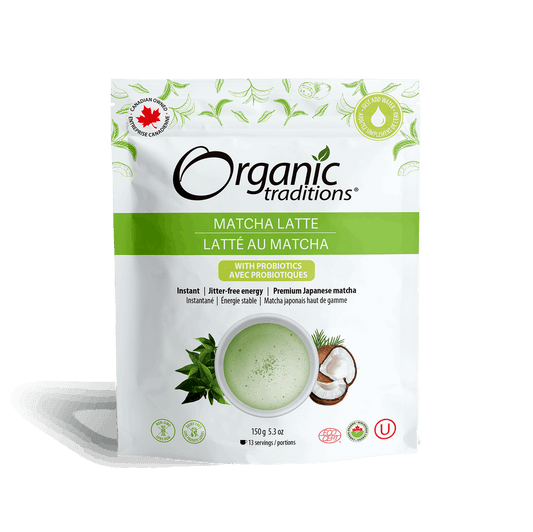 Organic Matcha Latte with Probiotics - Organic Traditions