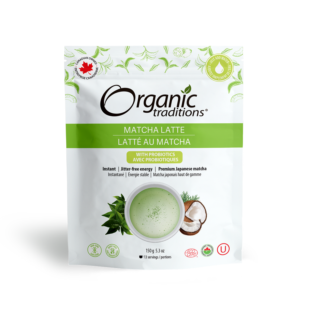 Organic Matcha Latte with Probiotics - Organic Traditions