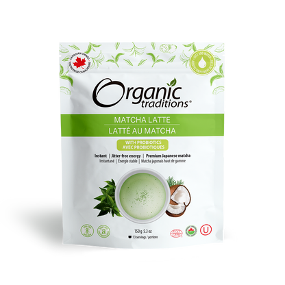 Organic Matcha Latte with Probiotics - Organic Traditions