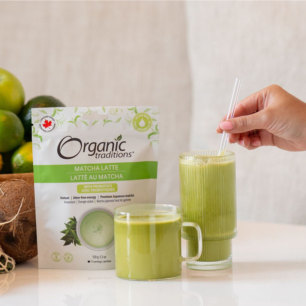 Organic Matcha Latte with Probiotics - Organic Traditions