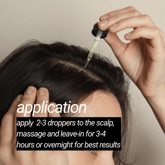 how to apply hair growth oil